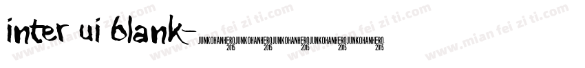inter ui blank字体转换